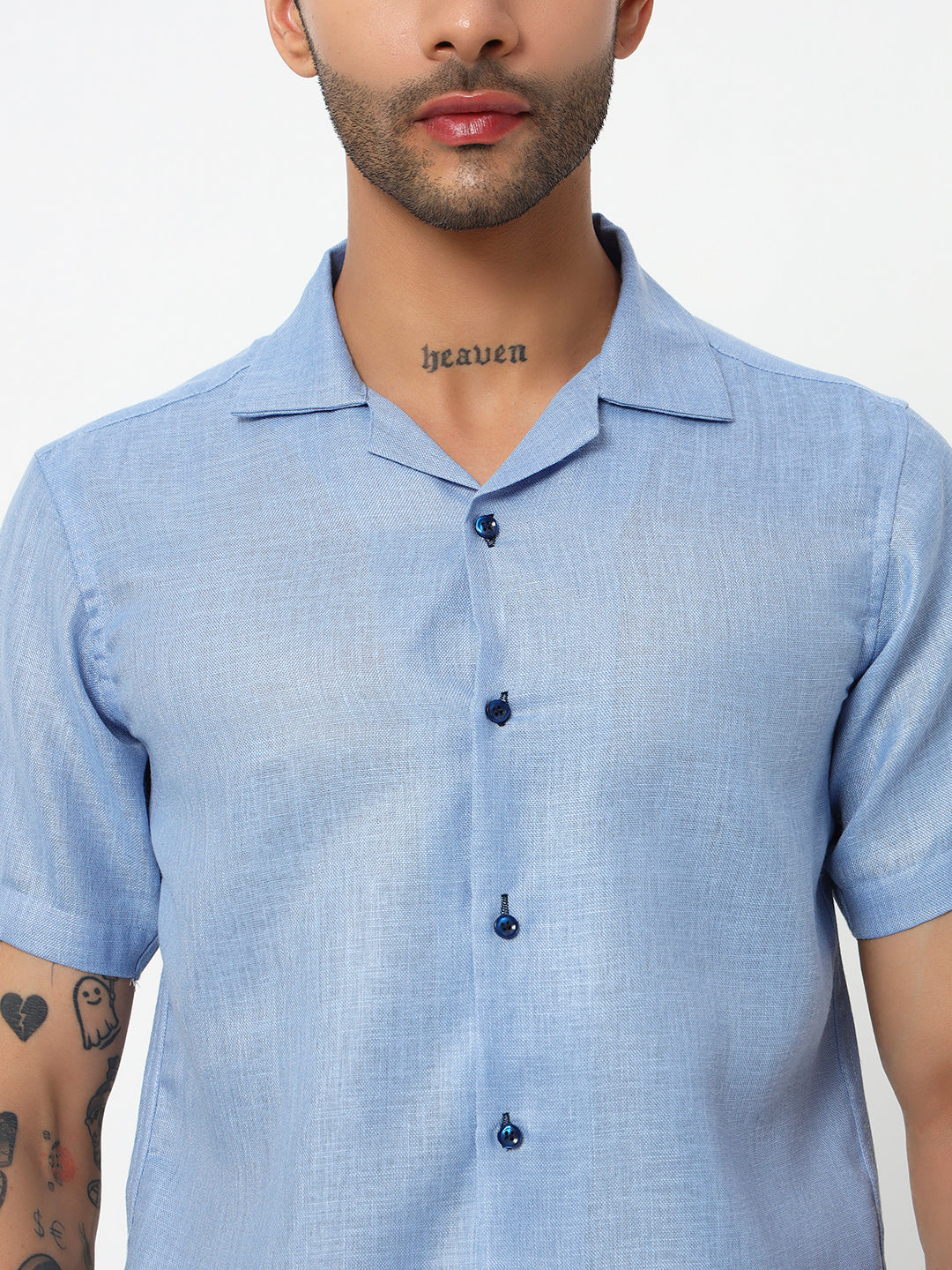 Lenen SkyBlue Shirt For Men
