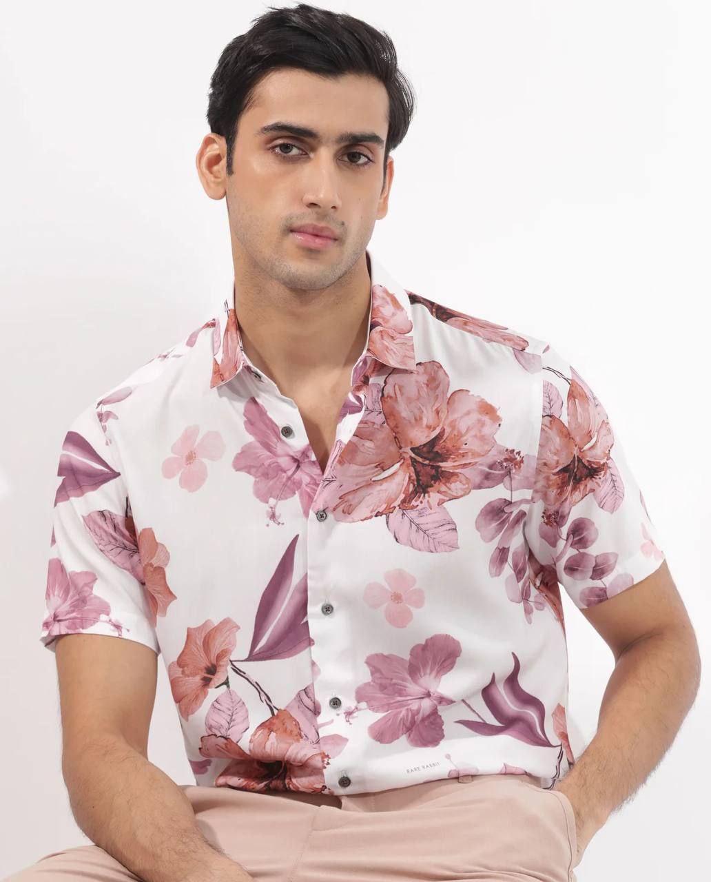 Stylish Casual & Classy Printed Blind Cotton Half Sleeves Shirt