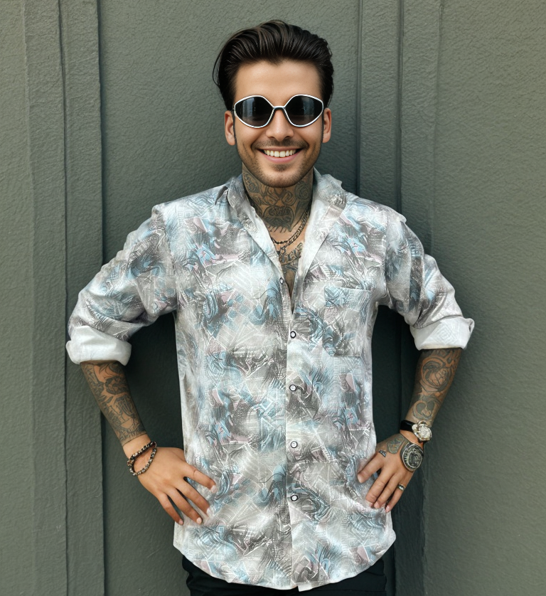 Stylish Casual & Classy Cotton Printed Multi Colour Full Sleeve Shirt