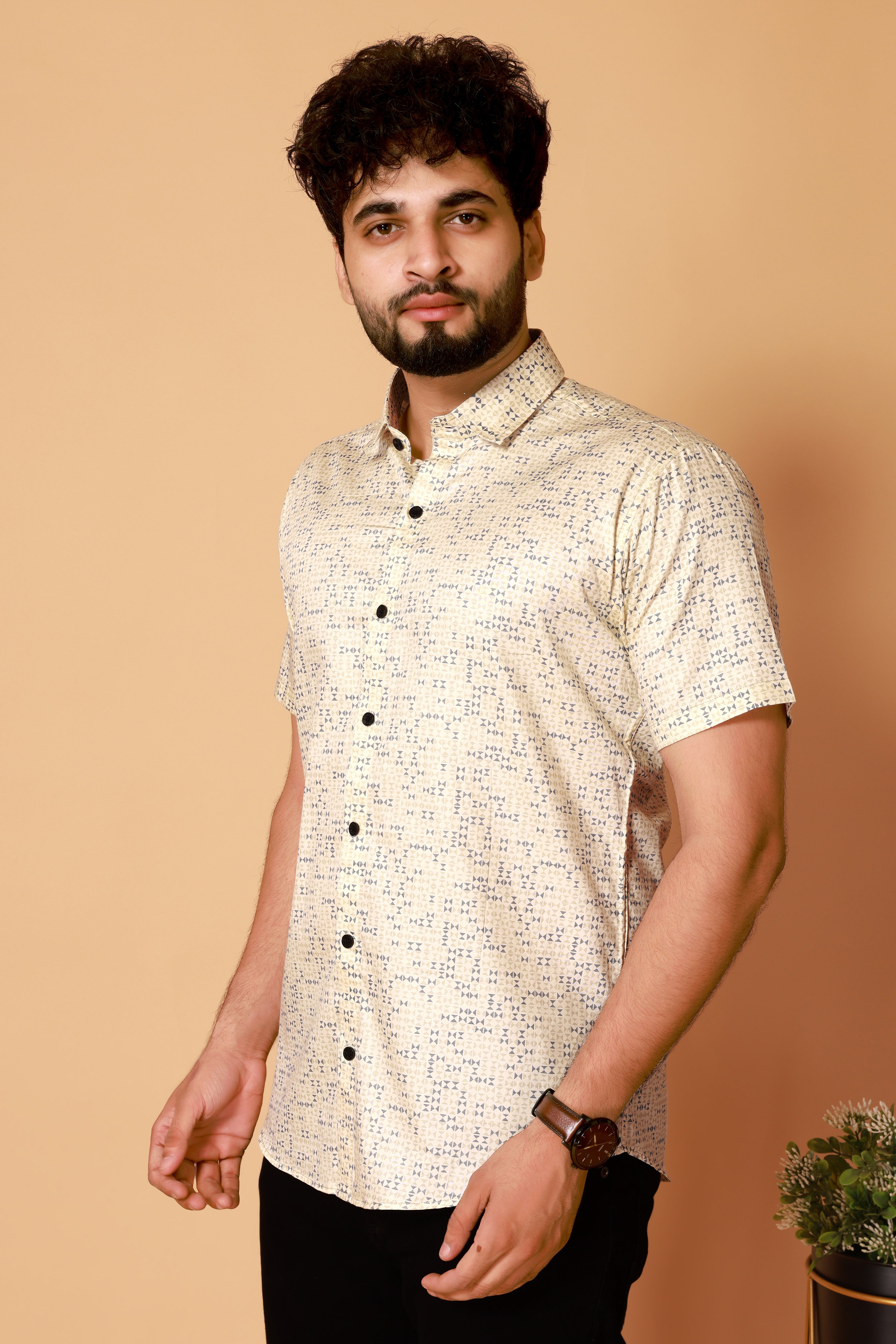 Stylish Casual & Classy Cotton Multi Colour Half Sleeves Shirt