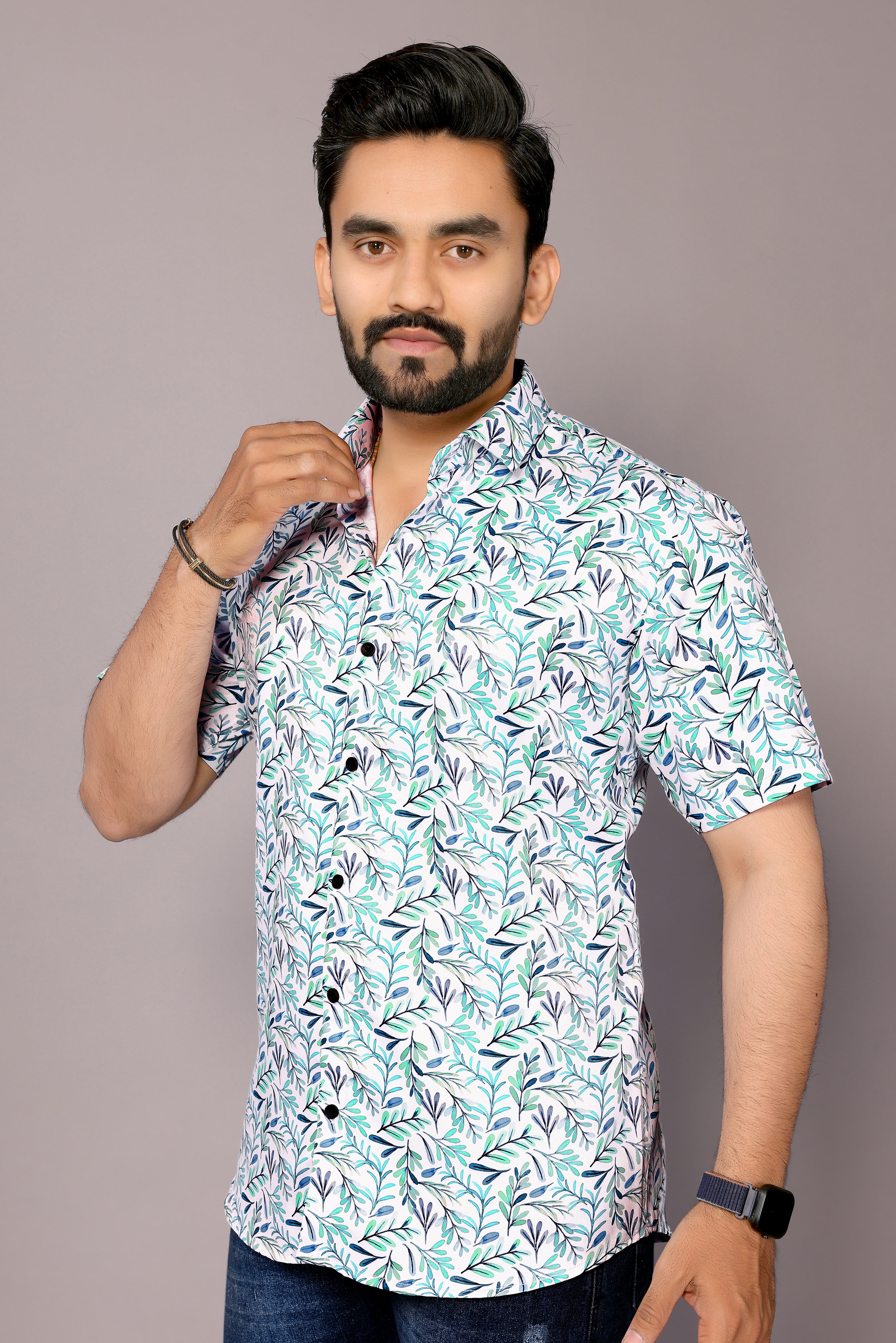 Stylish Casual & Classy Multi Colour Printed Half Sleeves Shirt