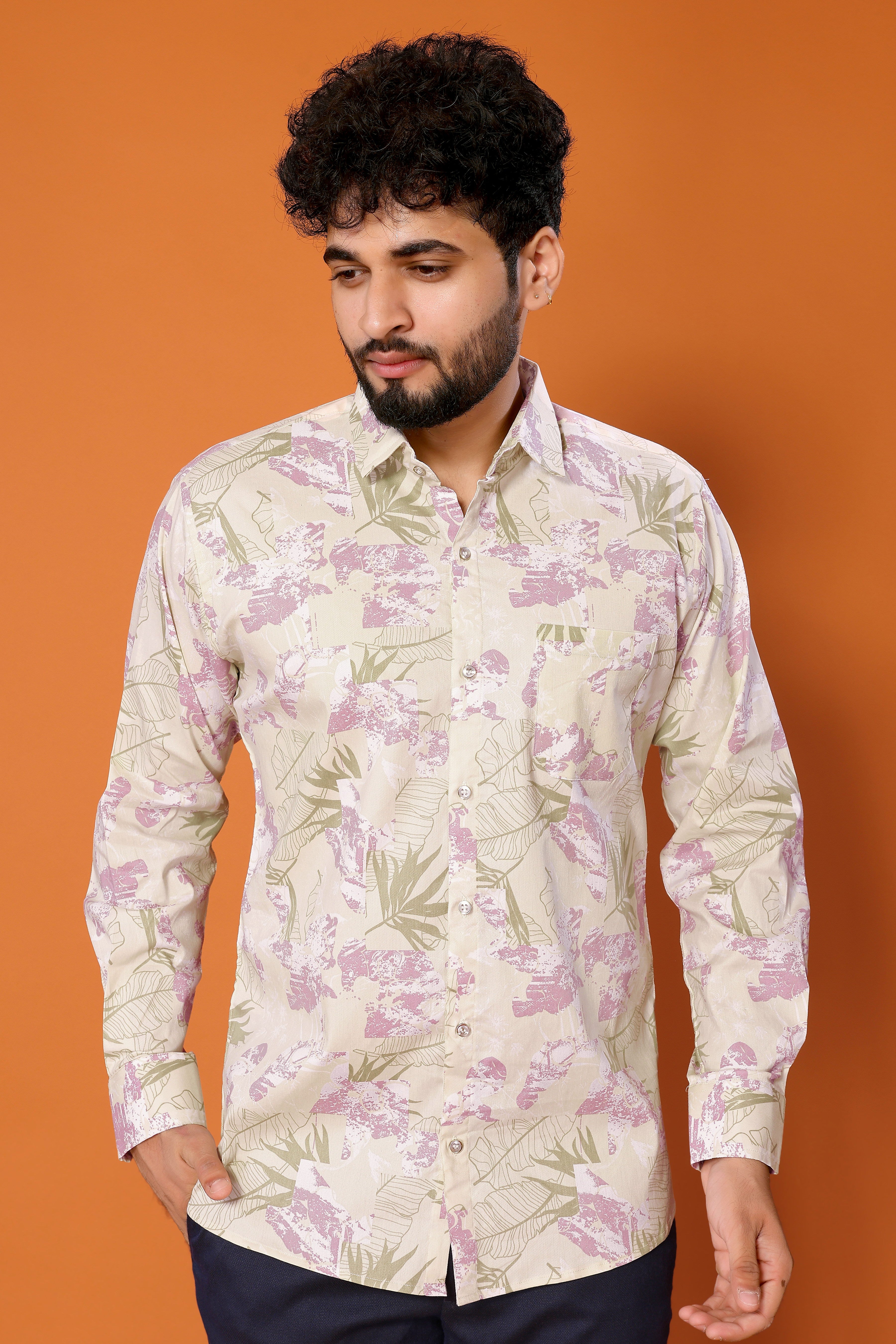 Stylish Casual & Classy Cotton Printed Multi Colour Full Sleeve Shirt