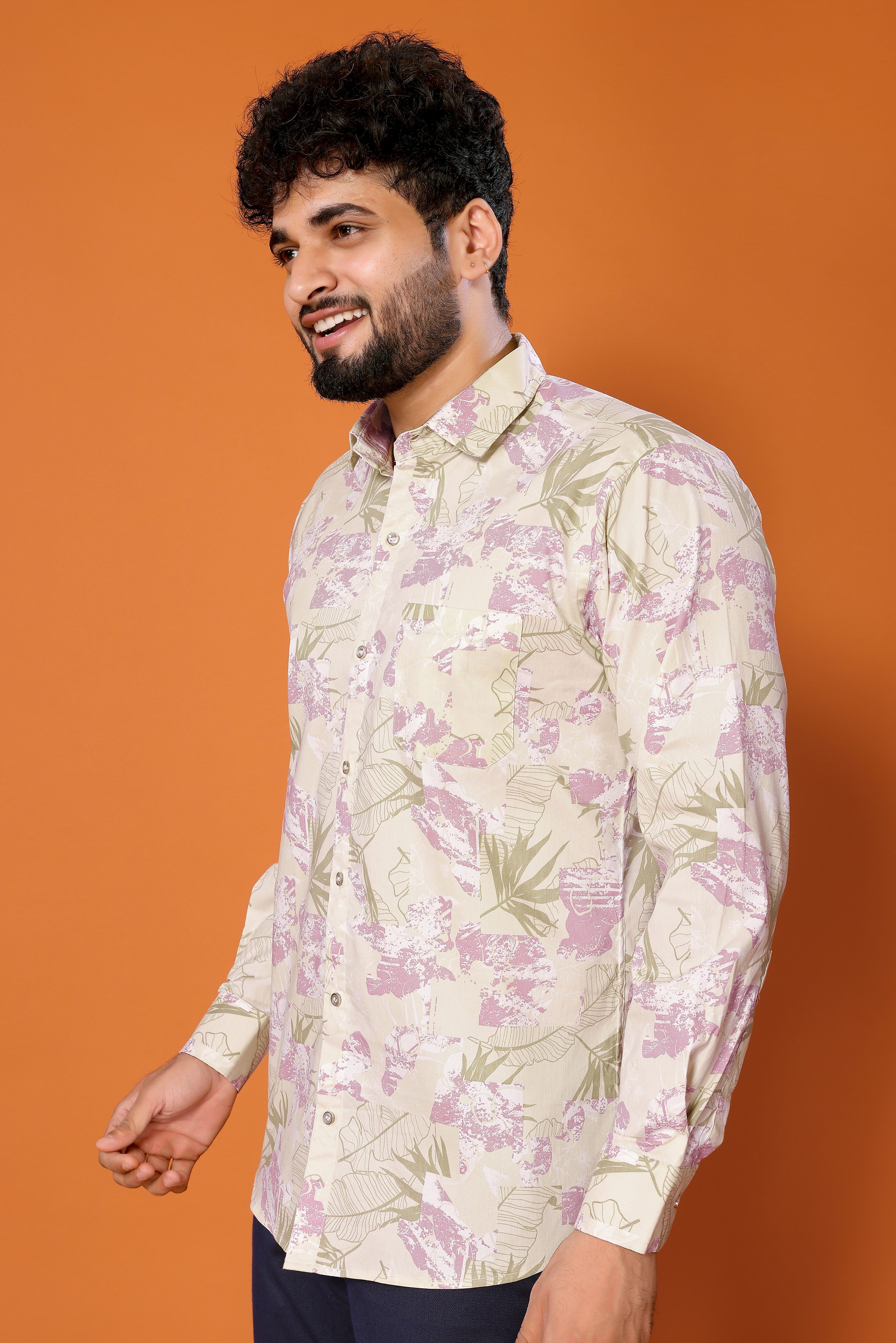 Stylish Casual & Classy Cotton Printed Multi Colour Full Sleeve Shirt