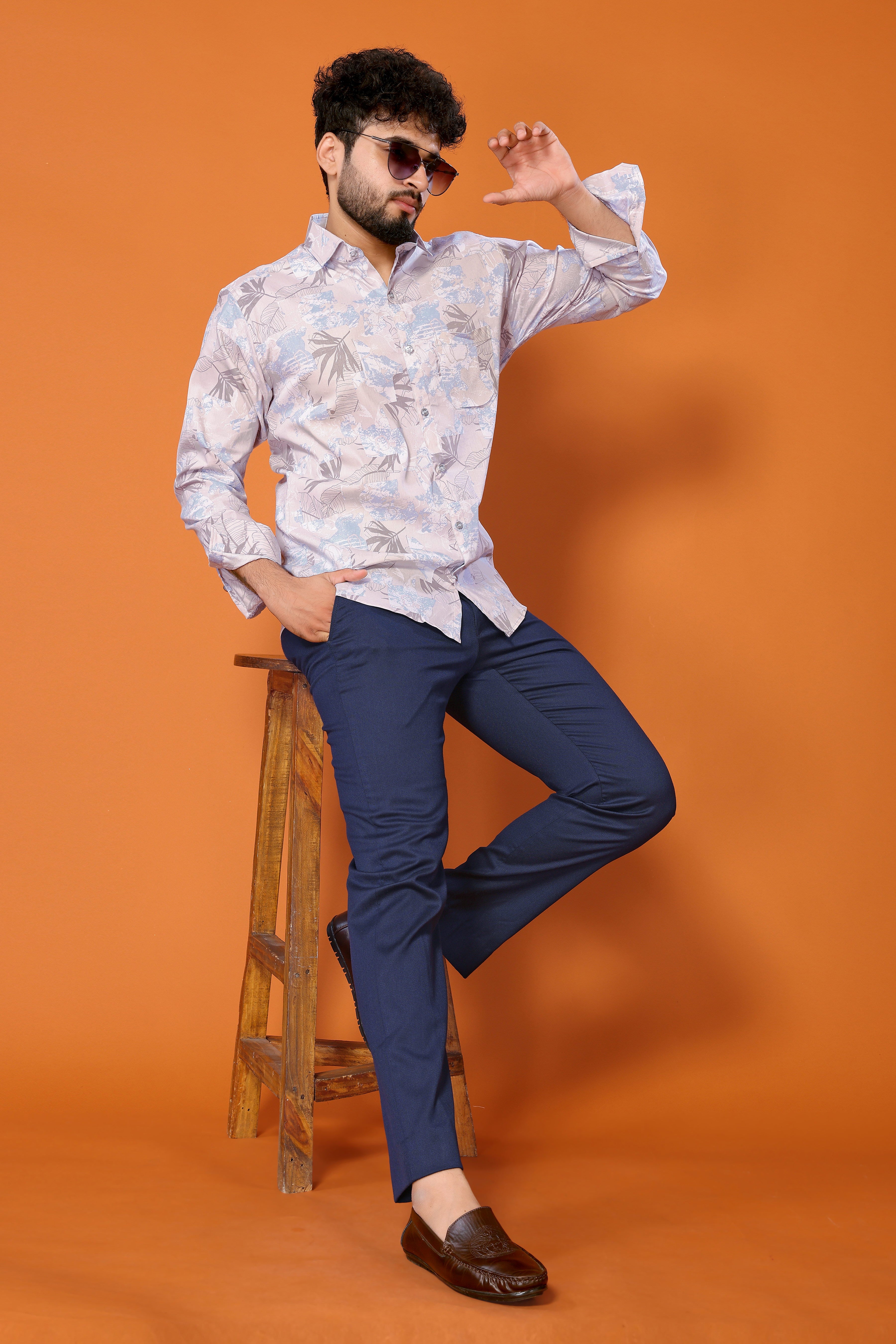 Stylish Casual & Classy Cotton Printed Multi Colour Full Sleeve Shirt