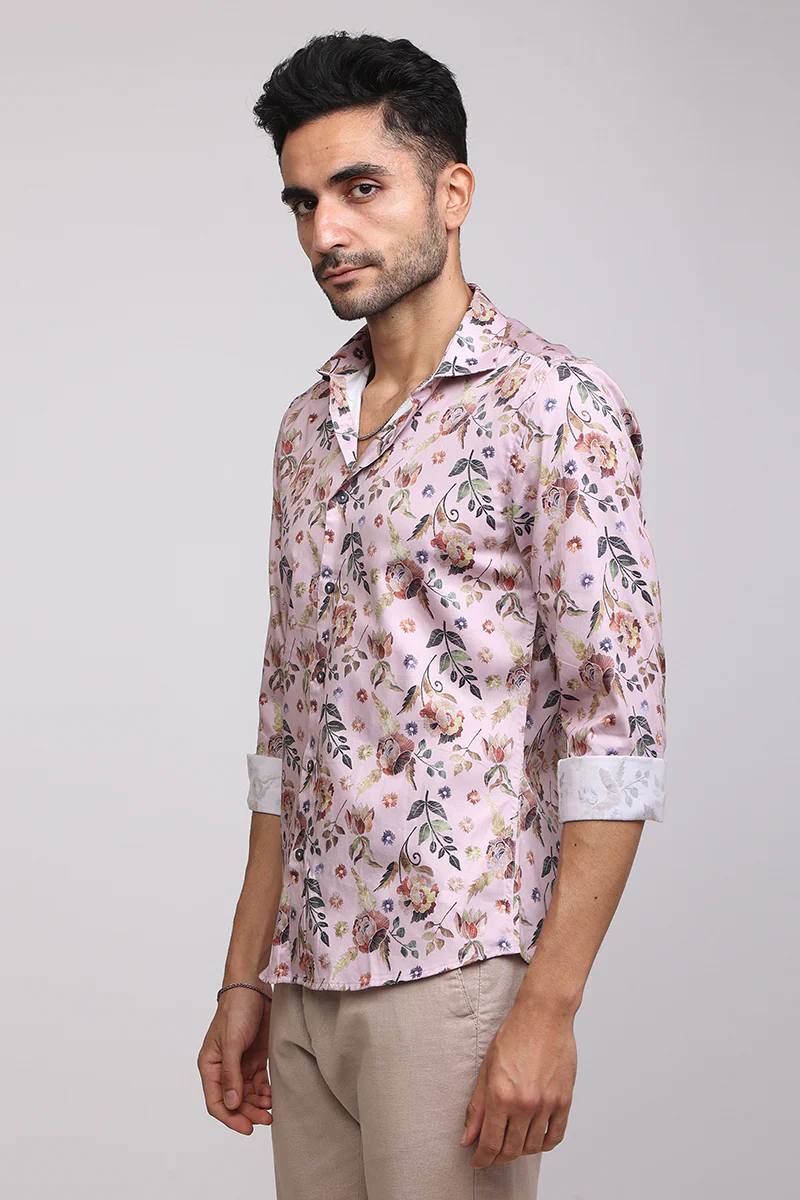 Stylish Printed Cotton full sleeve shirt for men's