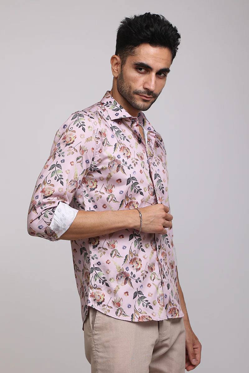 Stylish Printed Cotton full sleeve shirt for men's