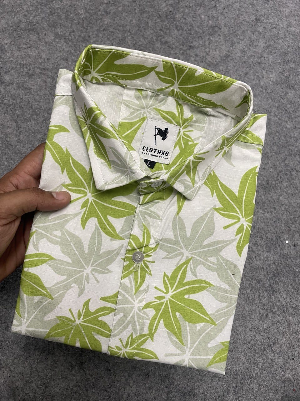 Printed Cotton Half Shirt For Men